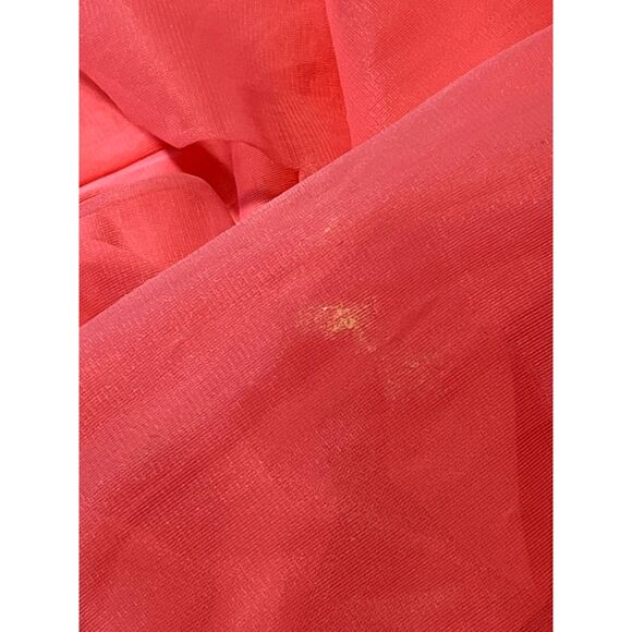 Vtg 1950s Gossard Artemis Bright Pink Peignoir Nightgown & Robe Set Size M READ - Picture 13 of 15